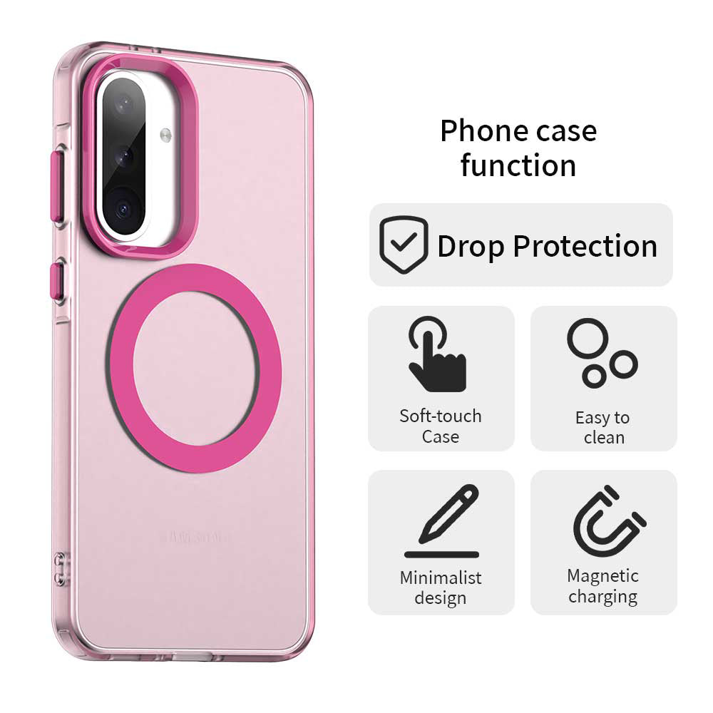 MagSafe puzdro pre Samsung Galaxy A36 A366, Techsuit, CandyCase, Ružové