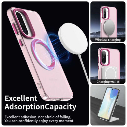 MagSafe puzdro pre Samsung Galaxy A36 A366, Techsuit, CandyCase, Ružové