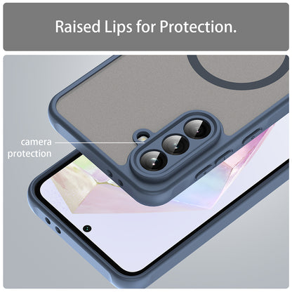 MagSafe puzdro pre Samsung Galaxy A36 A366, Techsuit, HaloFrost II, Tmavomodrá