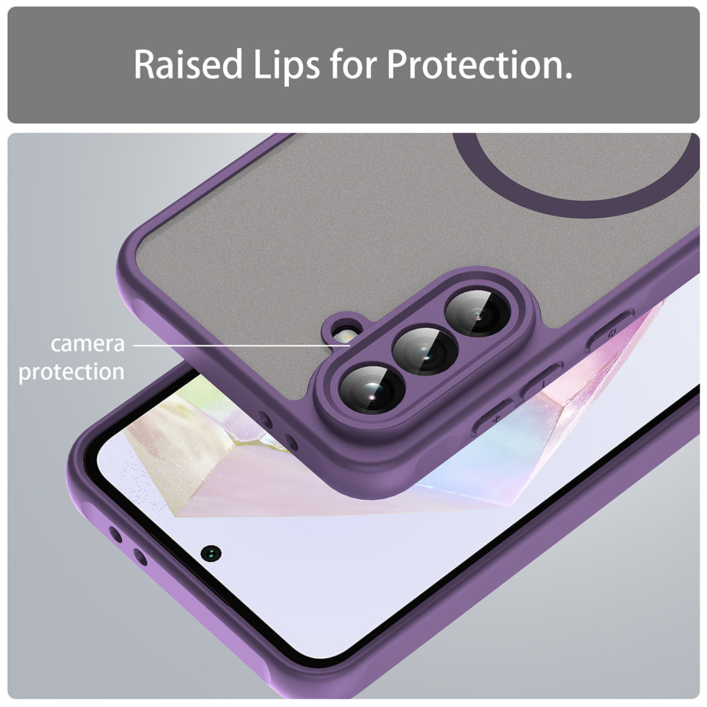 MagSafe puzdro pre Samsung Galaxy A36 A366, Techsuit, HaloFrost II, fialové