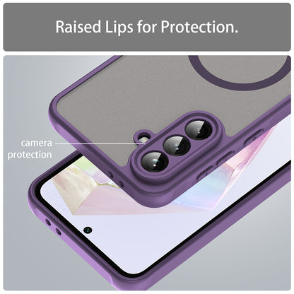 MagSafe puzdro pre Samsung Galaxy A36 A366, Techsuit, HaloFrost II, fialové