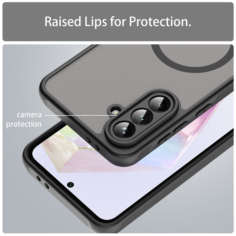 MagSafe puzdro pre Samsung Galaxy A36 A366, Techsuit, HaloFrost II, Čierne