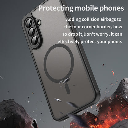 MagSafe puzdro pre Samsung Galaxy A36 A366, Techsuit, HaloFrost II, Čierne