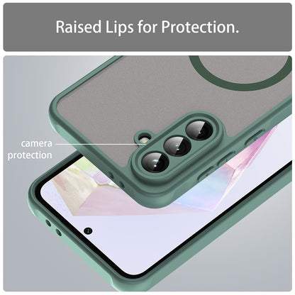 MagSafe puzdro pre Samsung Galaxy A36 A366, Techsuit, HaloFrost II, Zelené