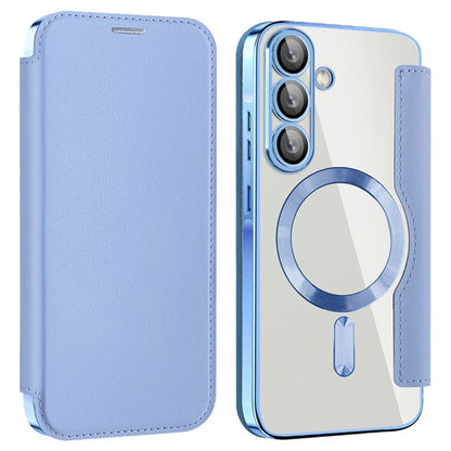 MagSafe puzdro pre Samsung Galaxy A36 A366, Techsuit, SmartMag Book, Modrá