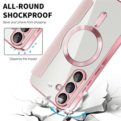 MagSafe Case for Samsung Galaxy A36 A366, Techsuit, SmartMag Book, Pink