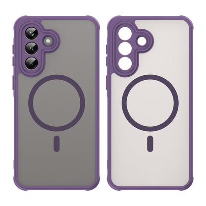 Puzdro MagSafe pre Samsung Galaxy A37 5G, Techsuit, HaloFrost II, Fialové