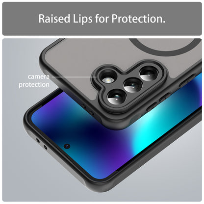 Puzdro MagSafe pre Samsung Galaxy A37 5G, Techsuit, HaloFrost II, Čierne