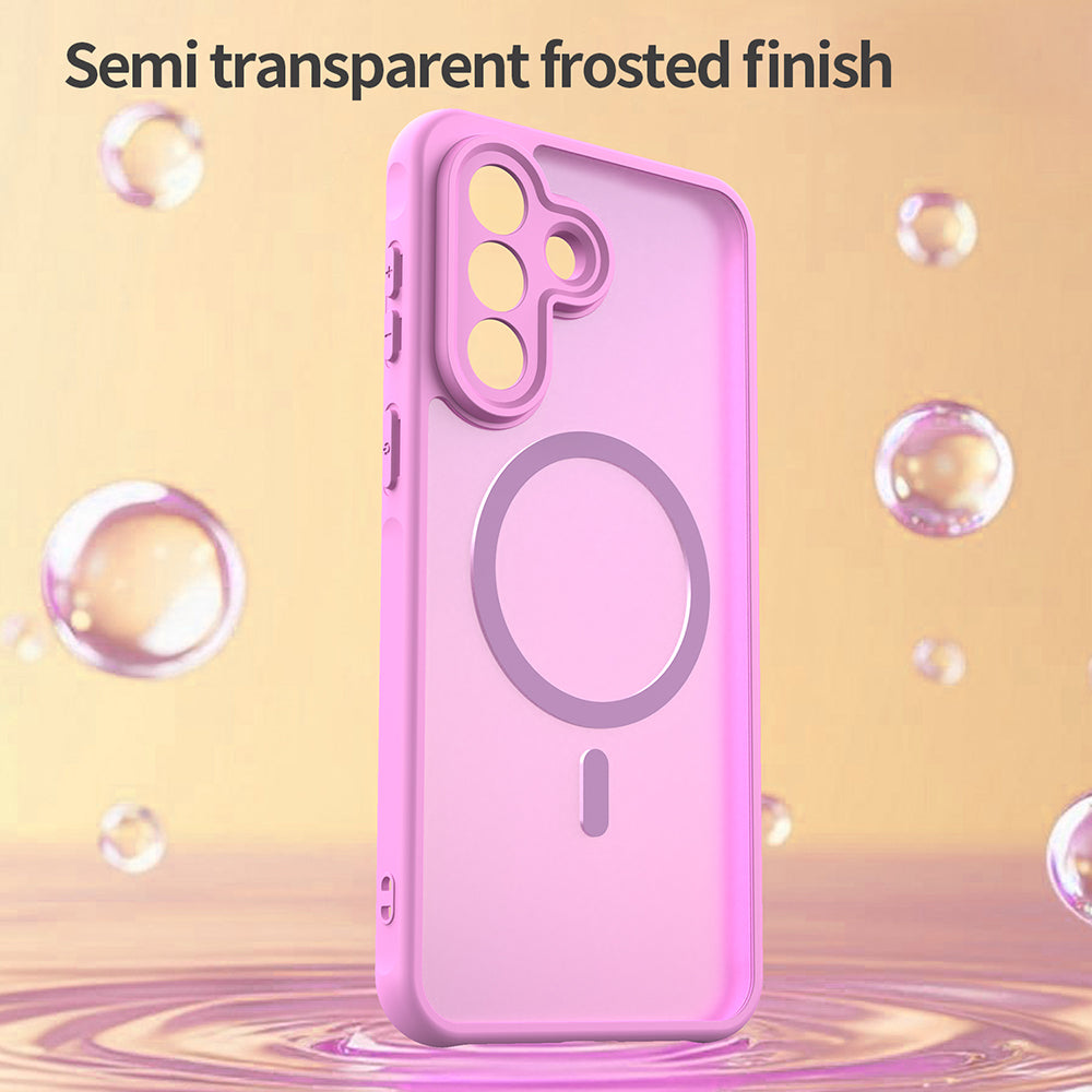 Puzdro MagSafe pre Samsung Galaxy A37 5G, Techsuit, HaloFrost II, Ružové