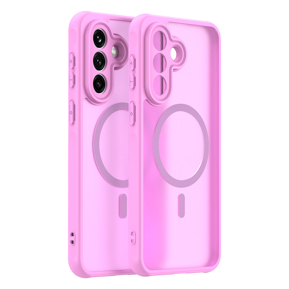 Puzdro MagSafe pre Samsung Galaxy A37 5G, Techsuit, HaloFrost II, Ružové