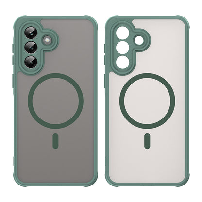 Puzdro MagSafe pre Samsung Galaxy A37 5G, Techsuit, HaloFrost II, Zelené
