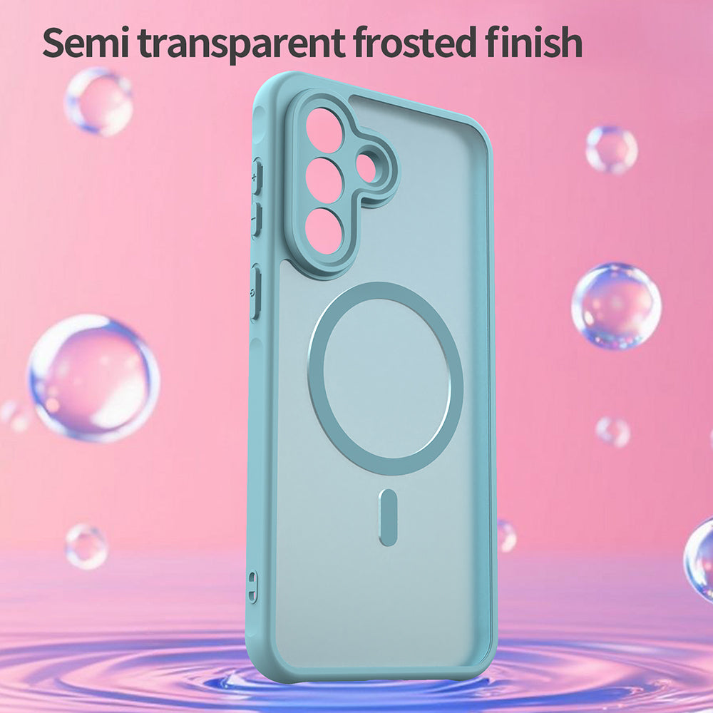 Puzdro MagSafe pre Samsung Galaxy A37 5G, Techsuit, HaloFrost II, Svetlozelená