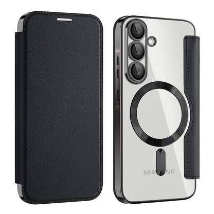 Puzdro MagSafe pre Samsung Galaxy A37 5G, Techsuit, SmartMag Book, Čierne