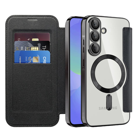 Puzdro MagSafe pre Samsung Galaxy A37 5G, Techsuit, SmartMag Book, Čierne