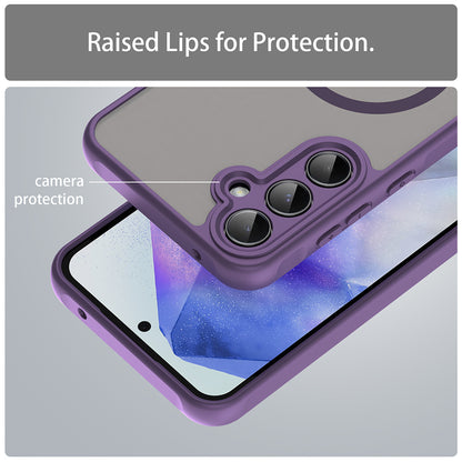 MagSafe puzdro pre Samsung Galaxy A55 5G A556, Techsuit, HaloFrost II, Fialová