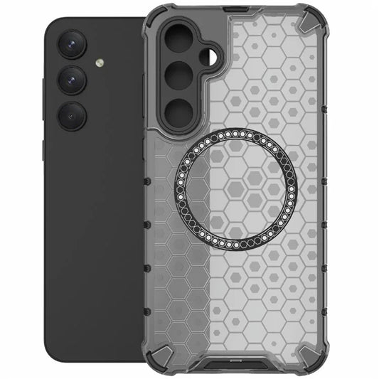 MagSafe puzdro pre Samsung Galaxy A55 5G A556, Techsuit, HoneyComb Shield, čierne