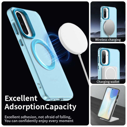 MagSafe puzdro pre Samsung Galaxy A56 A566, Techsuit, CandyCase, modré