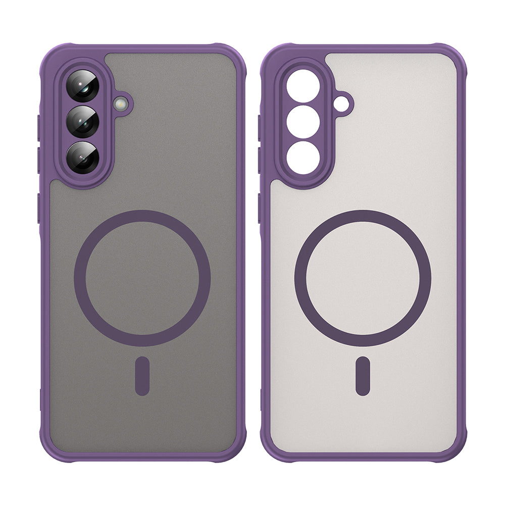 MagSafe Case for Samsung Galaxy A56 A566, Techsuit, HaloFrost II, Purple