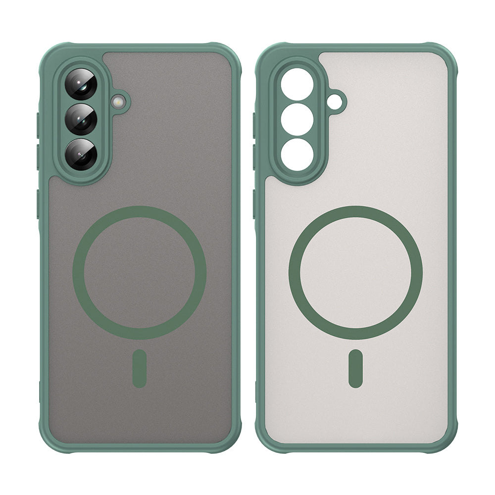 MagSafe puzdro pre Samsung Galaxy A56 A566, Techsuit, HaloFrost II, Zelené