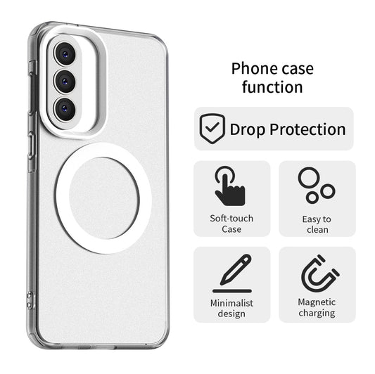 MagSafe Case for Samsung Galaxy A57 5G, Techsuit, CandyCase, White