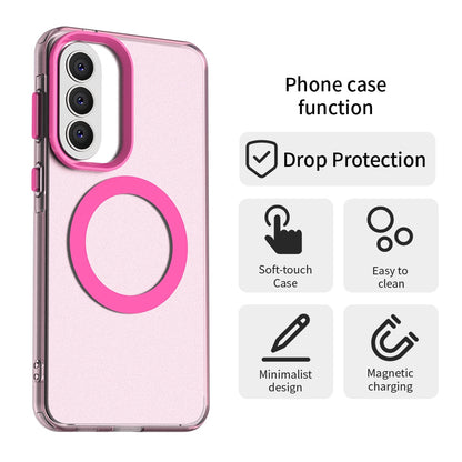Puzdro MagSafe pre Samsung Galaxy A57 5G, Techsuit, CandyCase, Ružové