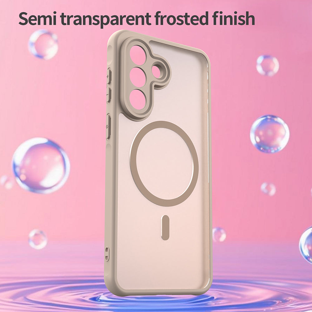 Puzdro MagSafe pre Samsung Galaxy A57 5G, Techsuit, HaloFrost II, Zlaté