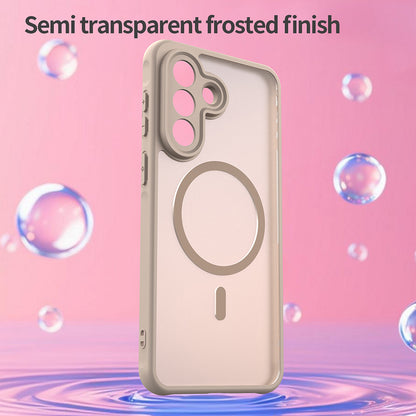 Puzdro MagSafe pre Samsung Galaxy A57 5G, Techsuit, HaloFrost II, Zlaté