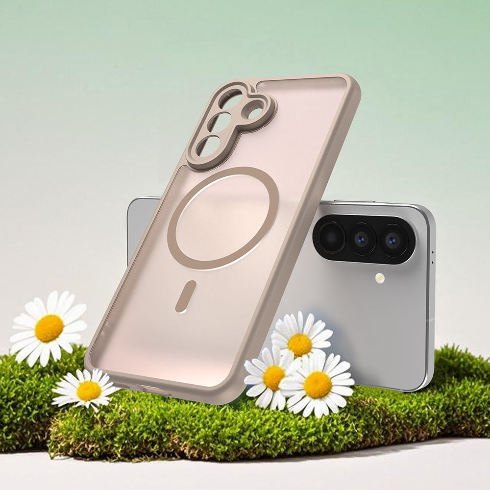 Puzdro MagSafe pre Samsung Galaxy A57 5G, Techsuit, HaloFrost II, Zlaté