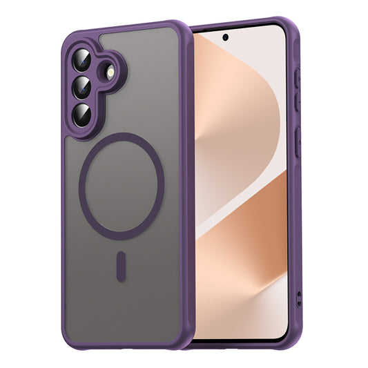 Puzdro MagSafe pre Samsung Galaxy A57 5G, Techsuit, HaloFrost II, Fialová