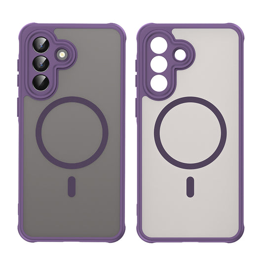 Puzdro MagSafe pre Samsung Galaxy A57 5G, Techsuit, HaloFrost II, Fialová