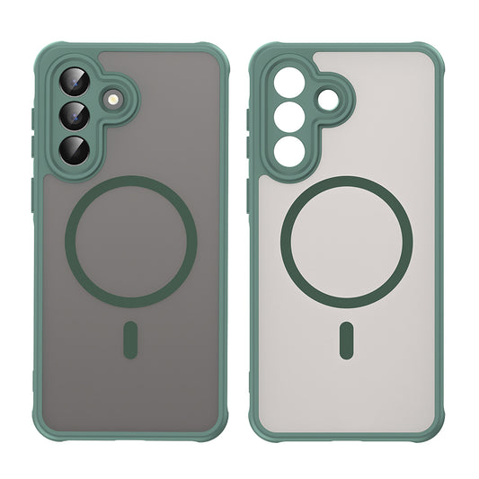 Puzdro MagSafe pre Samsung Galaxy A57 5G, Techsuit, HaloFrost II, Zelená