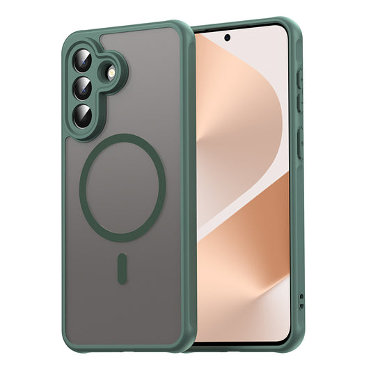 Puzdro MagSafe pre Samsung Galaxy A57 5G, Techsuit, HaloFrost II, Zelená