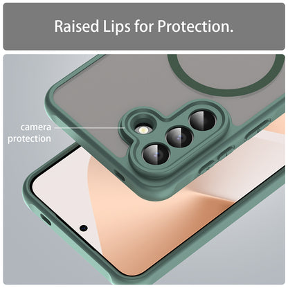 Puzdro MagSafe pre Samsung Galaxy A57 5G, Techsuit, HaloFrost II, Zelená