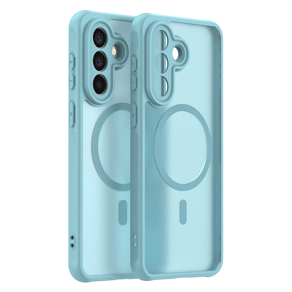 Puzdro MagSafe pre Samsung Galaxy A57 5G, Techsuit, HaloFrost II, Svetlozelená