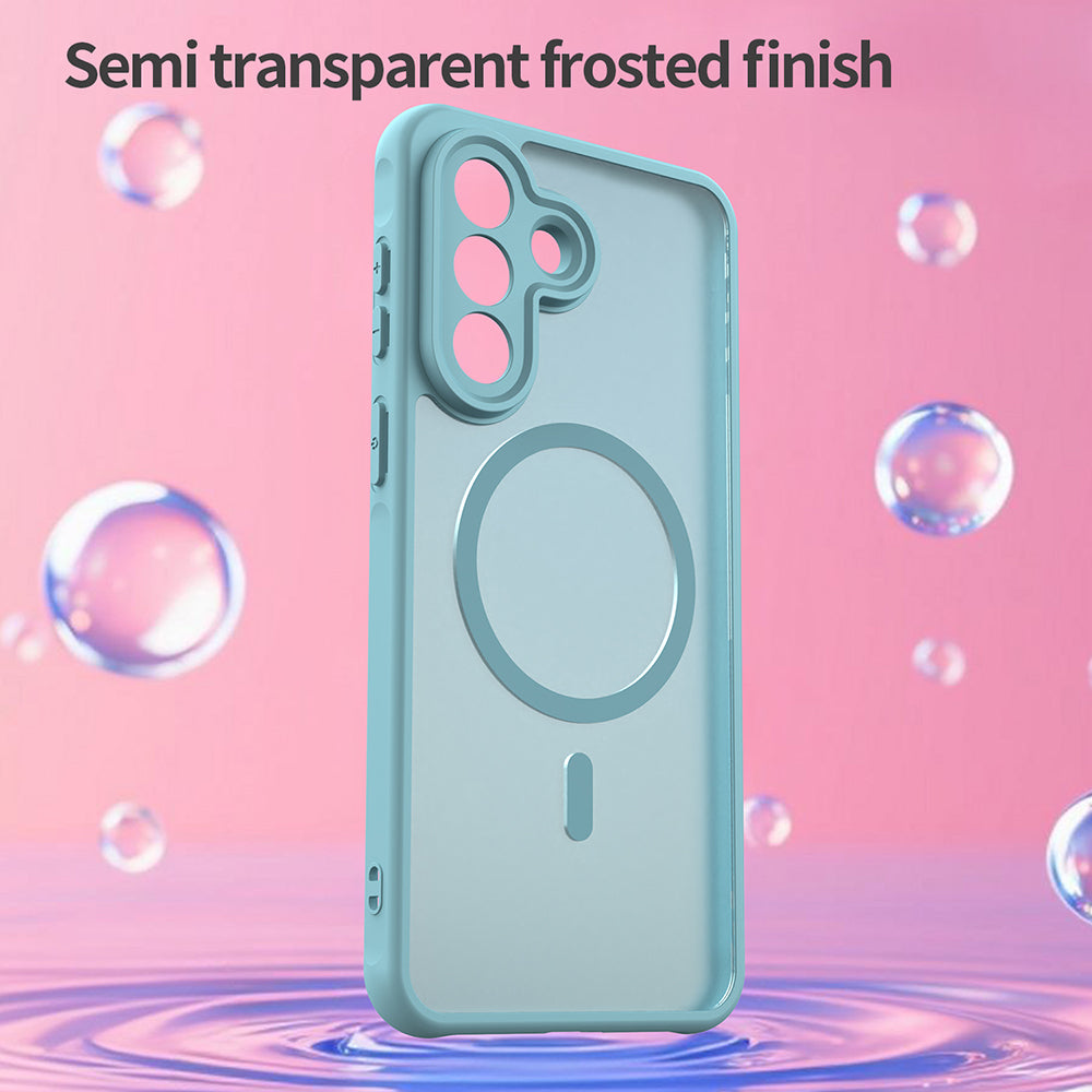 Puzdro MagSafe pre Samsung Galaxy A57 5G, Techsuit, HaloFrost II, Svetlozelená