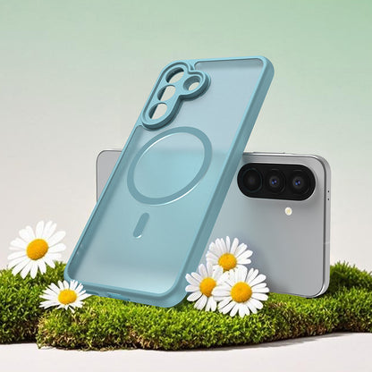 Puzdro MagSafe pre Samsung Galaxy A57 5G, Techsuit, HaloFrost II, Svetlozelená