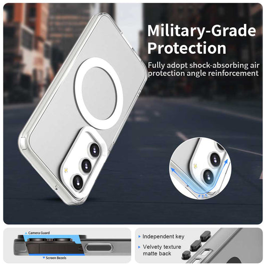 MagSafe puzdro pre Samsung Galaxy S23 S911, Techsuit, CandyCase, Biele