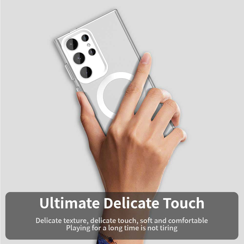 MagSafe puzdro pre Samsung Galaxy S23 Ultra S918, Techsuit, CandyCase, Biele