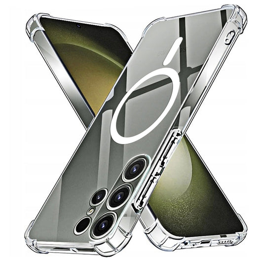 MagSafe puzdro pre Samsung Galaxy S23 Ultra S918, Techsuit, nárazuvzdorné, priehľadné