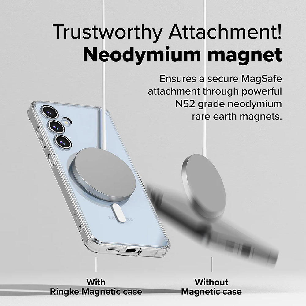 MagSafe puzdro pre Samsung Galaxy S24 FE S721, Ringke, Fusion, Priehľadné