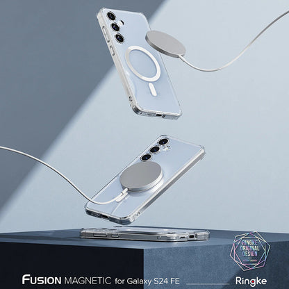 MagSafe puzdro pre Samsung Galaxy S24 FE S721, Ringke, Fusion, Priehľadné