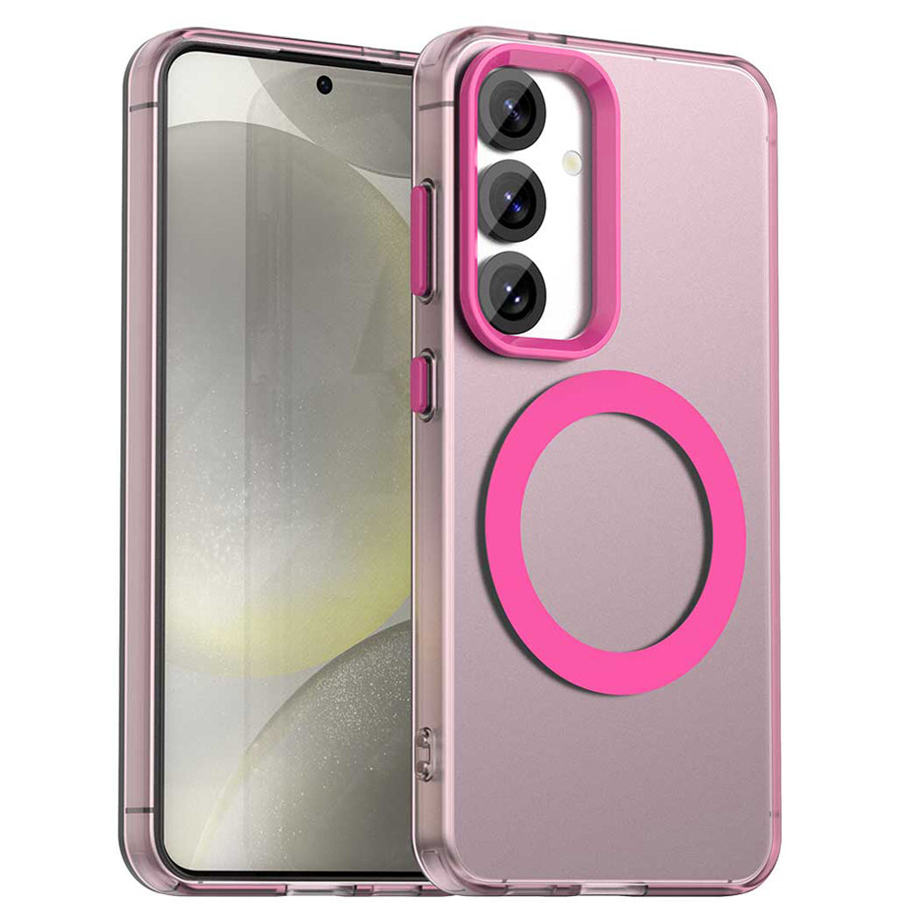 MagSafe puzdro pre Samsung Galaxy S24 FE S721, Techsuit, CandyCase, Ružové