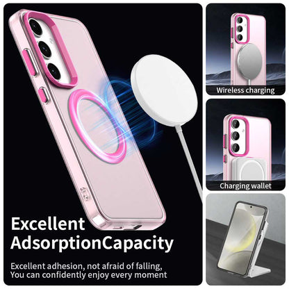 MagSafe puzdro pre Samsung Galaxy S24 FE S721, Techsuit, CandyCase, Ružové