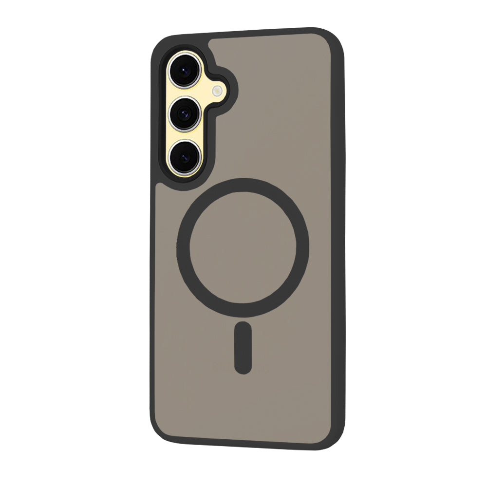 Puzdro MagSafe pre Samsung Galaxy S24 FE S721, Techsuit, HaloFrost, Čierne