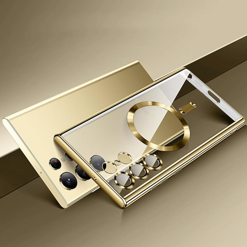 MagSafe puzdro pre Samsung Galaxy S24 Ultra S928, Techsuit, Luxury Crystal, Svetlofialové