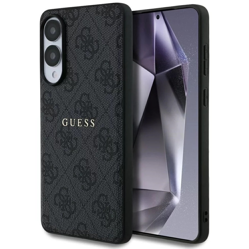 Puzdro MagSafe pre Samsung Galaxy S25 Edge S937, Guess, 4G Ring Classic Logo, Čierne