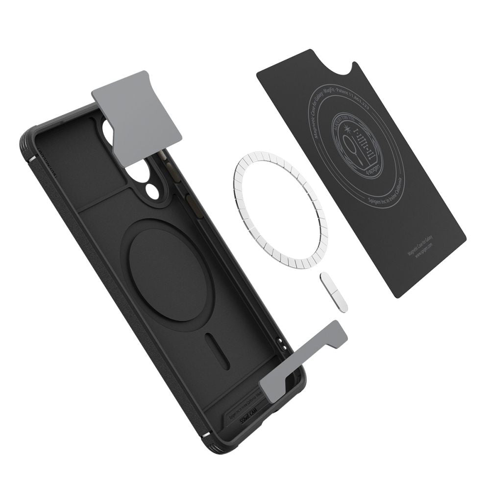 Puzdro MagSafe pre Samsung Galaxy S25 Edge S937, Spigen, Core Armor, Matná Čierna ACS09406