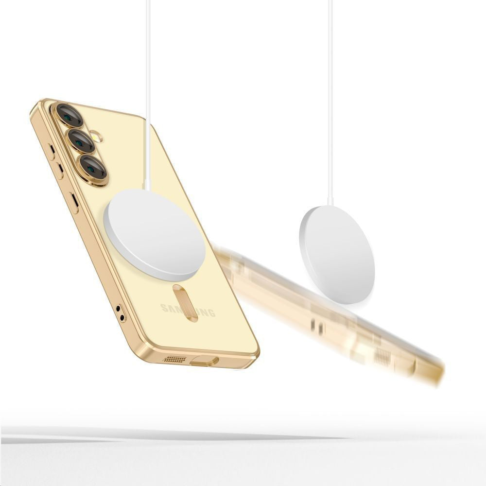 MagSafe puzdro pre Samsung Galaxy S25 Edge S937, Techsuit, Luxury Crystal, Čierne