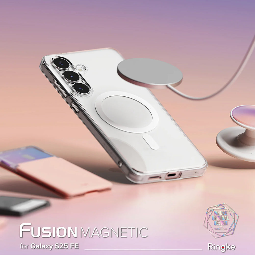 MagSafe puzdro pre Samsung Galaxy S25 FE, Ringke, Fusion, priehľadné