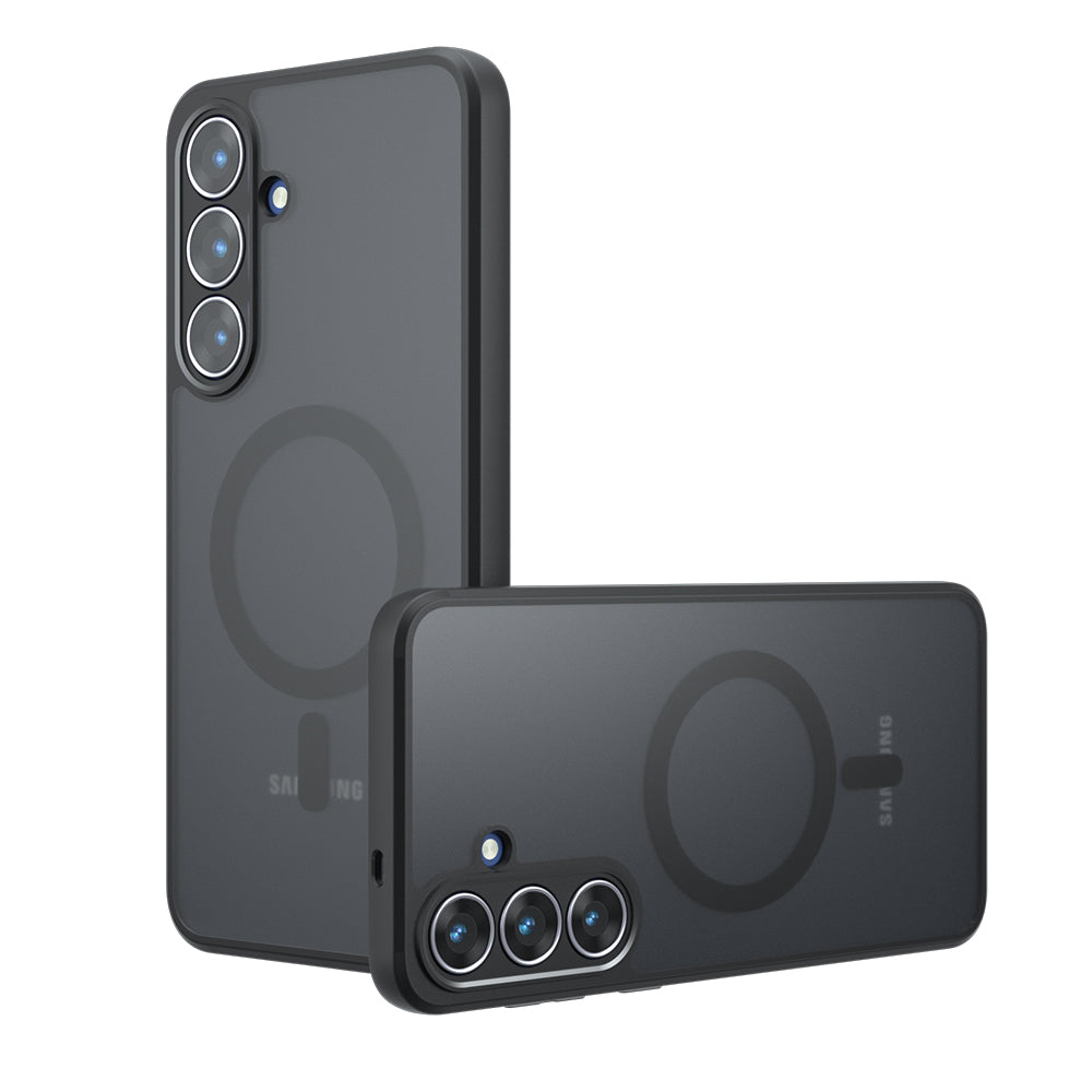 Puzdro MagSafe pre Samsung Galaxy S25 FE, Techsuit, PureFrost, Saténová Čierna